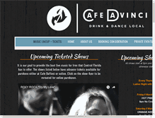 Tablet Screenshot of cafedavincideland.com